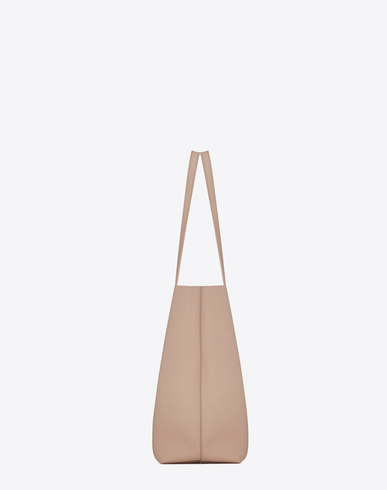 SAINT LAURENT Large Shopping Tote Bag In Pale Blush Leather