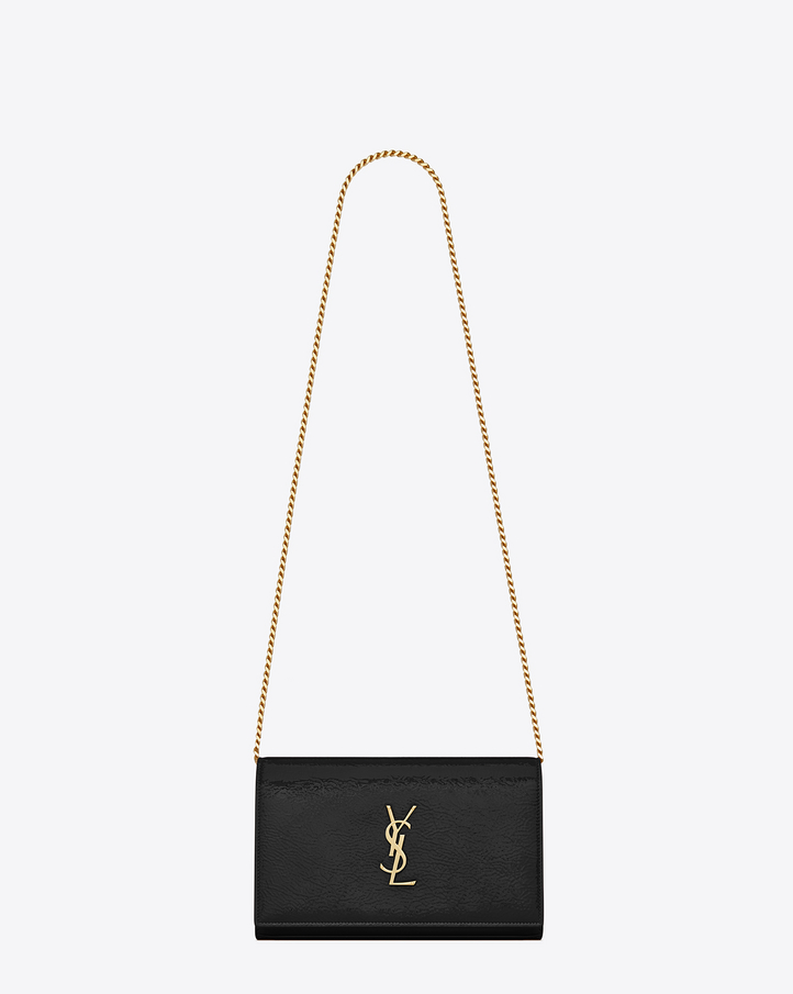 Saint Laurent MONOGRAM SAINT LAURENT Chain Wallet In Black ...  