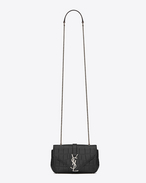 Classic Baby MONOGRAM SAINT LAURENT chain bag in Black Crocodile Embossed Leather