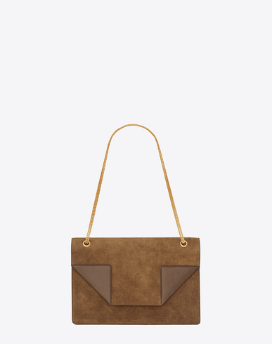 SAINT LAURENT Classic Medium Betty Bag In Ocher Suede And Leather