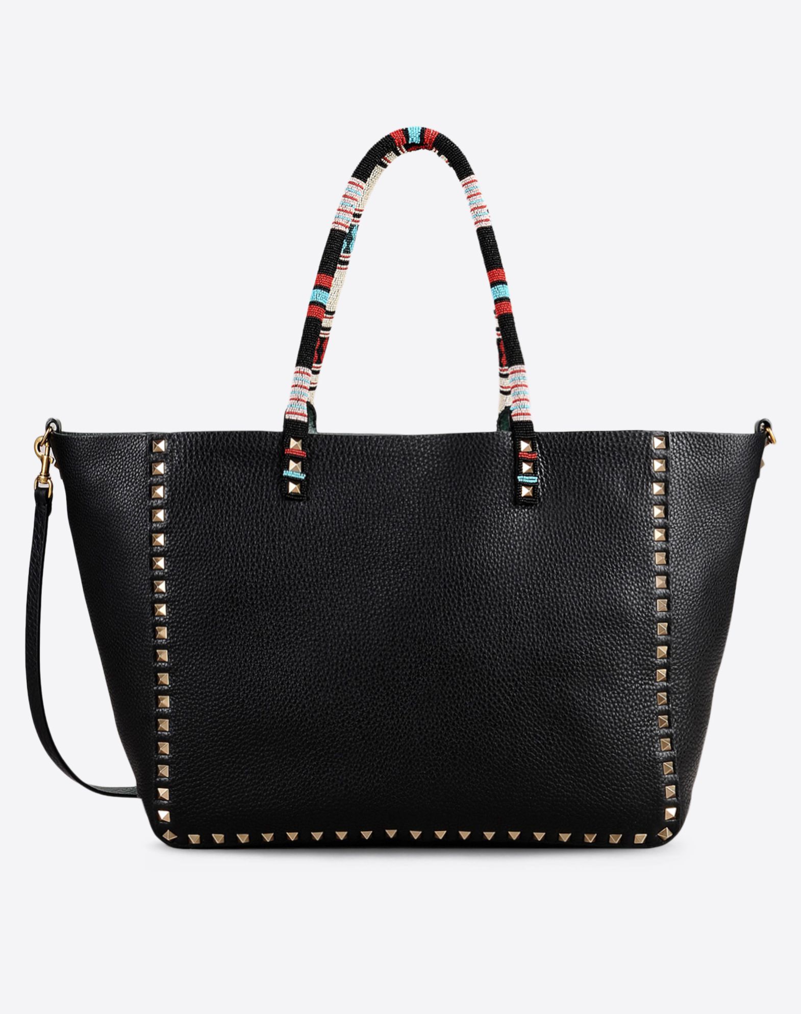 Borsa Media Reversibile Rockstud Double, Borse Shopping Donna Valentino