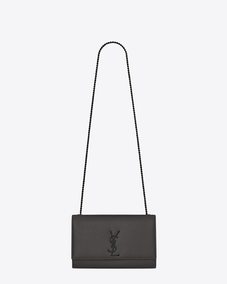 Monogram Saint Laurent Crossbody Phone Pouch In Ultramarine Leather