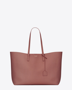 Large SHOPPING SAINT LAURENT Tote Bag in Dark Blush Leather