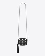MONOGRAM SAINT LAURENT BLOGGER Studded Bag in Black Leather and Oxidized Nickel