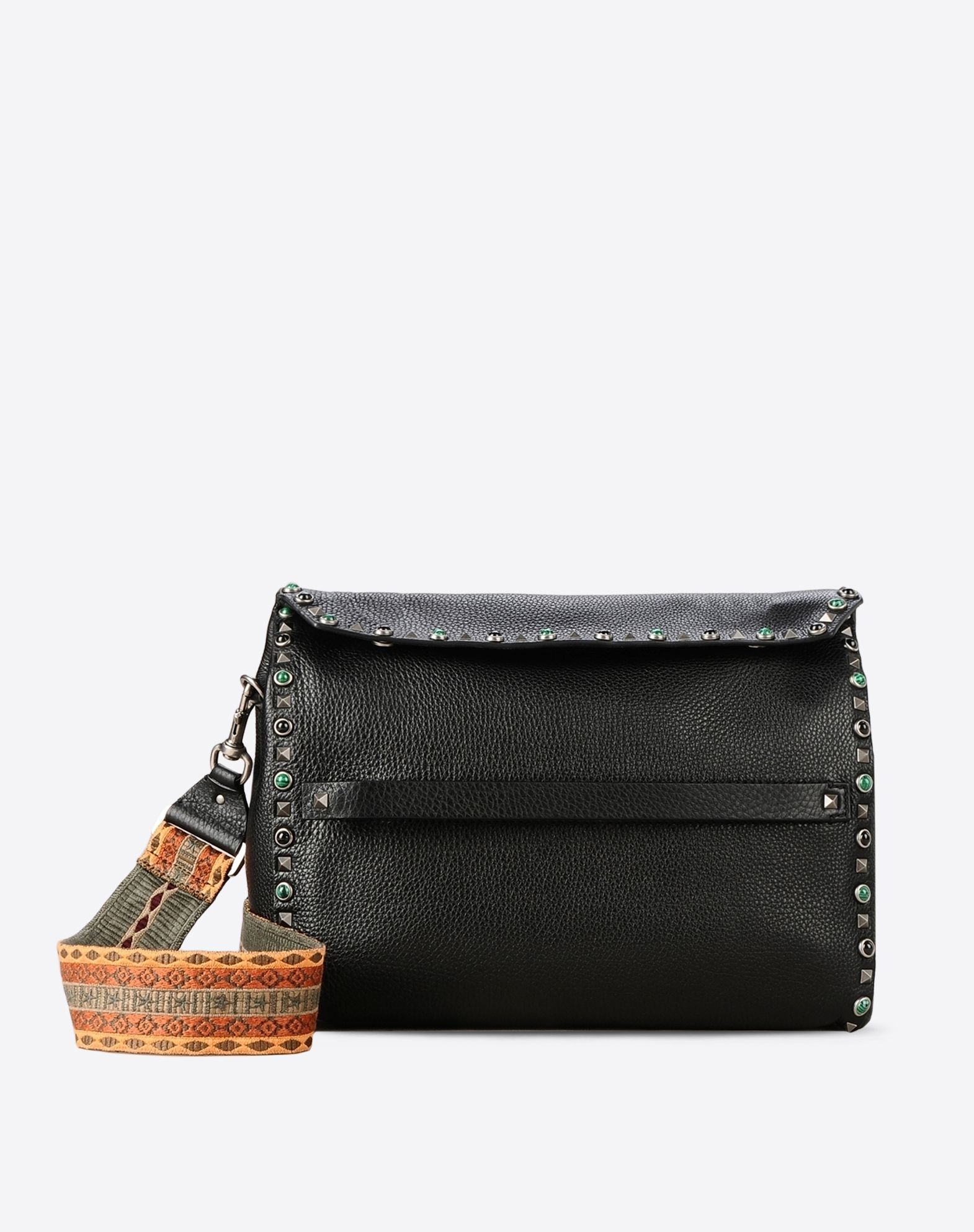 Valentino Garavani Uomo Rockstud Rolling Messenger, Messenger Bags for Men Valentino Online