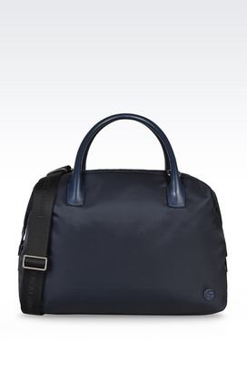 armani leather holdall