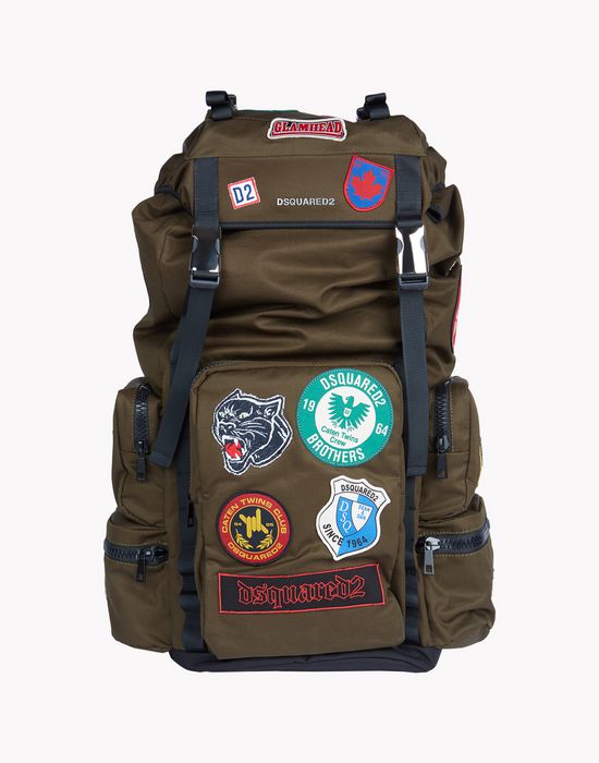 military patch akira backpack handbags Man Dsquared2