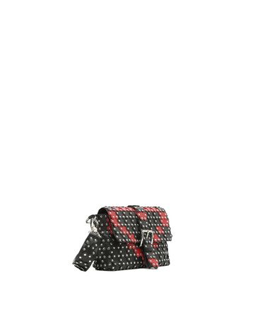 REDValentino Schultertasche mit Blumen-Puzzle