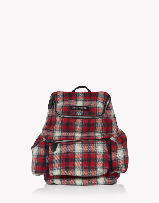 check hiro backpack handbags Man Dsquared2
