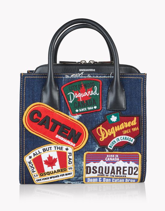 denim patch deana handbag handbags Woman Dsquared2