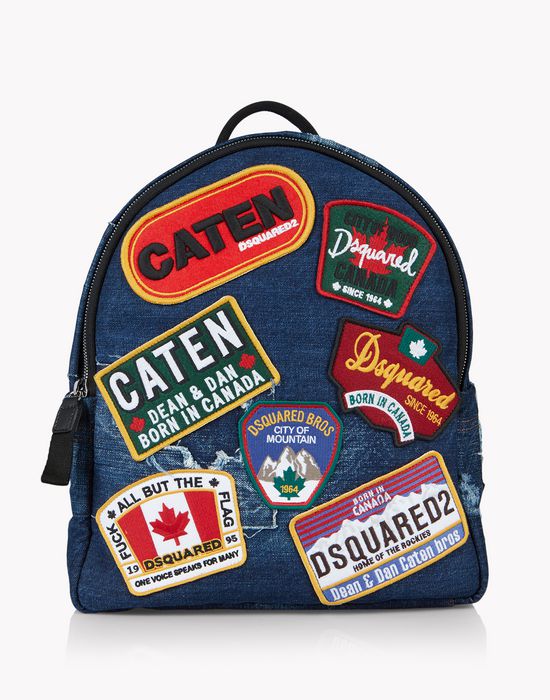 denim patch backpack handbags Man Dsquared2