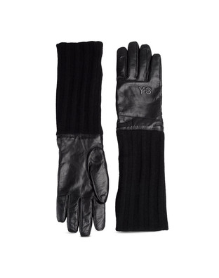 Y-3 - Leather gloves