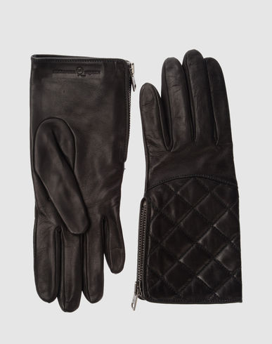McQ Womens Leather Gloves at Yoox.com image