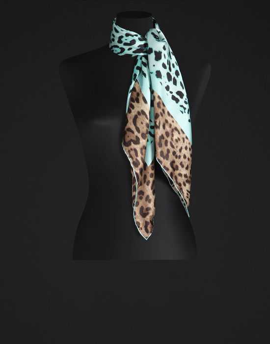 Floral print silk scarf - Foulards - Dolce&Gabbana - Summer 2014 Floral print silk scarf - Foulards - Dolce&Gabbana - Summer 2014