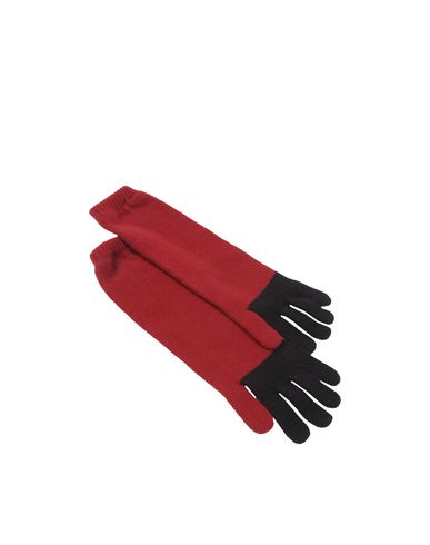 Two-Tone Cashmere Gloves