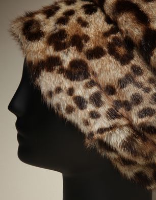LEOPARD PRINT FUR HAT - Hats - Dolce&Gabbana - Winter 2014 LEOPARD PRINT FUR HAT - Hats - Dolce&Gabbana - Winter 2014