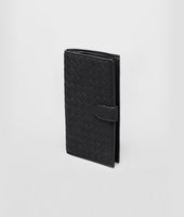 Bottega Veneta® Continental Portemonnaie aus Nappaleder Intrecciato Nero Bottega Veneta® Continental Portemonnaie aus Nappaleder Intrecciato Nero
