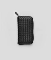 Bottega Veneta® Light Tourmaline Intrecciato VN Zip Around Wallet Bottega Veneta® Light Tourmaline Intrecciato VN Zip Around Wallet