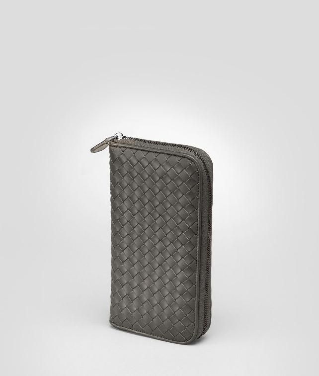BOTTEGA VENETA ZIP AROUND WALLET IN LIGHT TOURMALINE INTRECCIATO VN Zip Around Wallet U fp