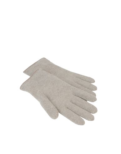 Leather-Trimmed Gloves