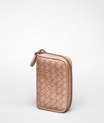 Card Case or Coin PurseSmall Leather GoodsLambskinWhite Bottega Veneta®