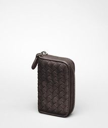 Card Case or Coin PurseSmall Leather GoodsLambskinBrown Bottega Veneta®