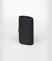 Bottega Veneta® Nero Intrecciato Nappa Key Case Bottega Veneta® Nero Intrecciato Nappa Key Case