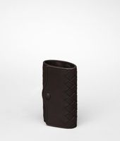 Bottega Veneta® Nero Intrecciato Nappa Key Case Bottega Veneta® Nero Intrecciato Nappa Key Case