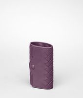 Bottega Veneta® Nero Intrecciato Nappa Key Case Bottega Veneta® Nero Intrecciato Nappa Key Case