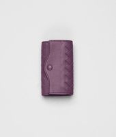Bottega Veneta® Nero Intrecciato Nappa Key Case Bottega Veneta® Nero Intrecciato Nappa Key Case