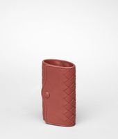 Bottega Veneta® Nero Intrecciato Nappa Key Case Bottega Veneta® Nero Intrecciato Nappa Key Case