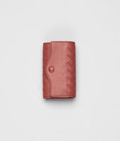 Bottega Veneta® Nero Intrecciato Nappa Key Case Bottega Veneta® Nero Intrecciato Nappa Key Case
