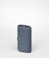 Bottega Veneta® Nero Intrecciato Nappa Key Case Bottega Veneta® Nero Intrecciato Nappa Key Case