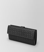 Bottega Veneta® Nero Intrecciato Nappa Continental Wallet Bottega Veneta® Nero Intrecciato Nappa Continental Wallet