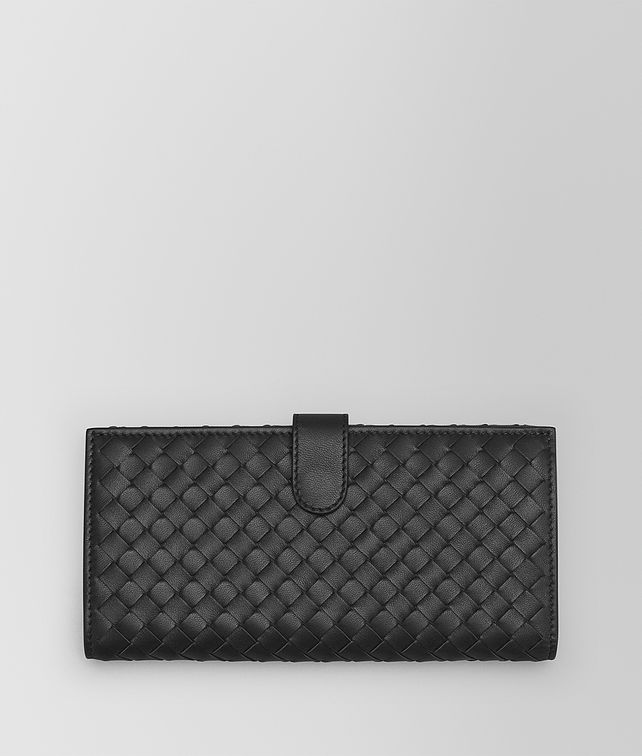 BOTTEGA VENETA CONTINENTAL WALLET IN NERO INTRECCIATO NAPPA Continental Wallet D fp