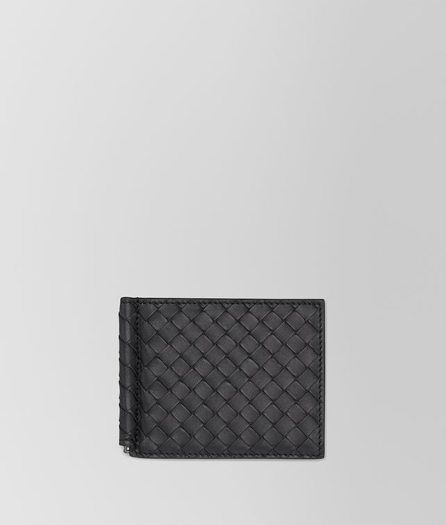 BOTTEGA VENETA PORTEFEUILLE EN CUIR VN INTRECCIATO NERO Portefeuille à deux volets U fp
