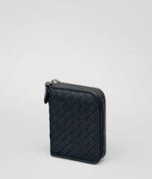 Bottega Veneta® Ebano Intrecciato Nappa Coin Purse Bottega Veneta® Ebano Intrecciato Nappa Coin Purse