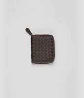 Bottega Veneta® Ebano Intrecciato Nappa Coin Purse Bottega Veneta® Ebano Intrecciato Nappa Coin Purse
