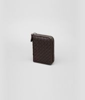 Bottega Veneta® Ebano Intrecciato Nappa Coin Purse Bottega Veneta® Ebano Intrecciato Nappa Coin Purse