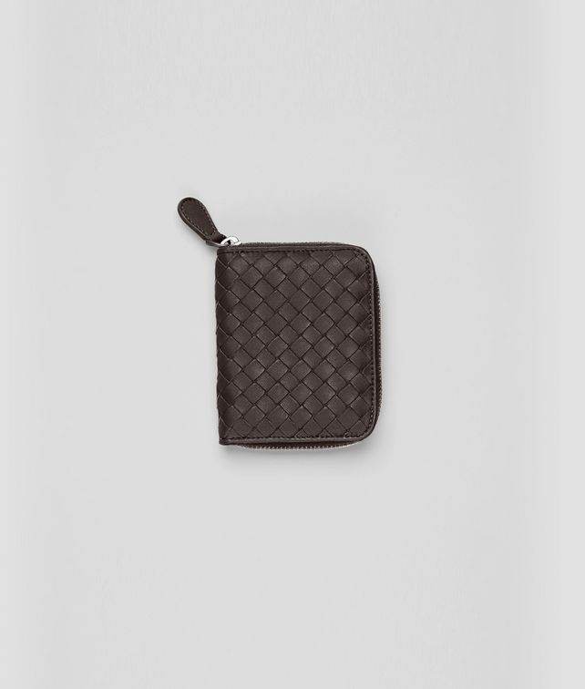 BOTTEGA VENETA Ebano Intrecciato Nappa Coin Purse Mini Wallet or Coin Purse D fp