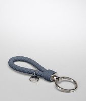 Bottega Veneta® Ebano Intrecciato Nappa Key Ring Bottega Veneta® Ebano Intrecciato Nappa Key Ring