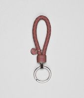 Bottega Veneta® Ebano Intrecciato Nappa Key Ring Bottega Veneta® Ebano Intrecciato Nappa Key Ring
