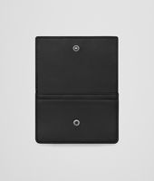 Bottega Veneta® Porte-cartes en nappa intrecciato nero Bottega Veneta® Porte-cartes en nappa intrecciato nero