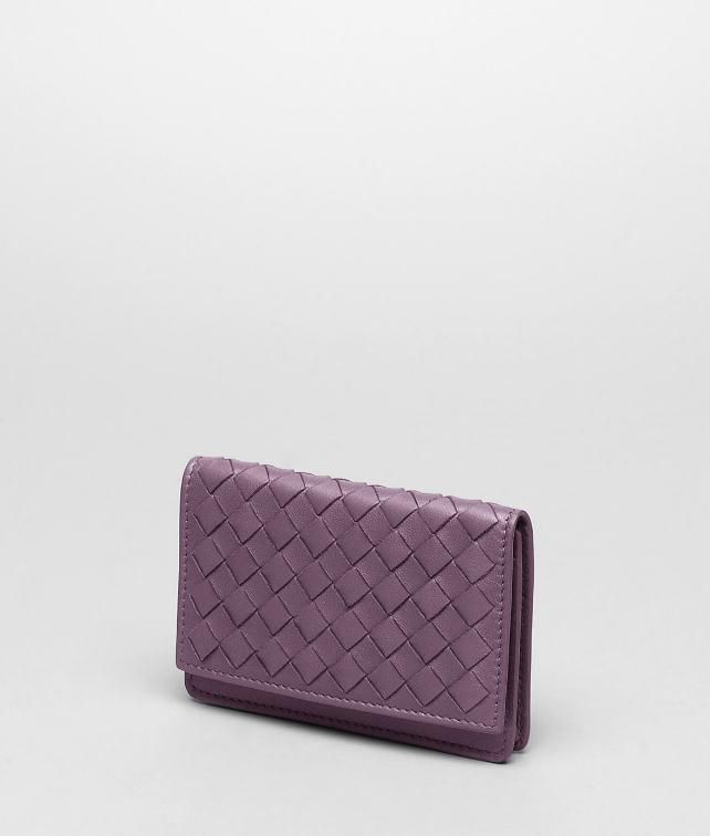 BOTTEGA VENETA CARD CASE IN NERO INTRECCIATO NAPPA Card Case or Coin Purse U fp