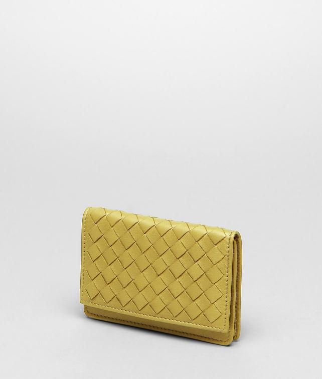 BOTTEGA VENETA CARD CASE IN NERO INTRECCIATO NAPPA Card Case or Coin Purse U fp