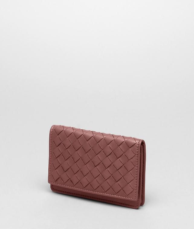 BOTTEGA VENETA CARD CASE IN NERO INTRECCIATO NAPPA Card Case or Coin Purse U fp