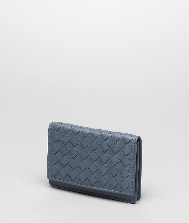 BOTTEGA VENETA CARD CASE IN NERO INTRECCIATO NAPPA Card Case or Coin Purse U fp