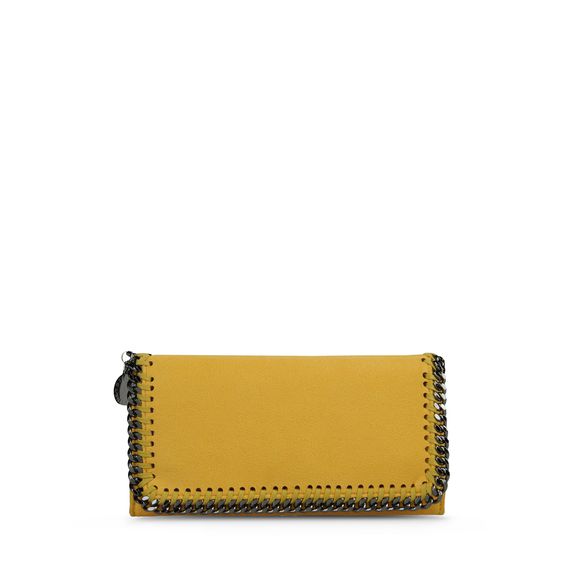 Stella McCartney, Portefeuille Falabella à rabat en Shaggy deer