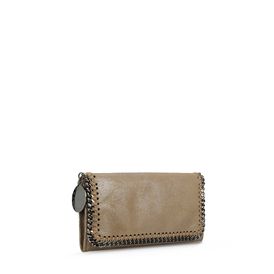 STELLA McCARTNEY, Wallets, Falabella Chamois Flap Wallet