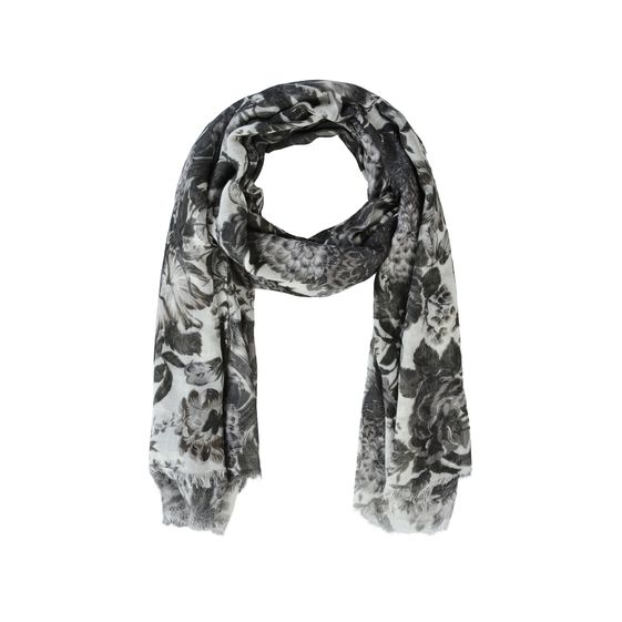 Stella McCartney, Floral Print Silk Mix Scarf